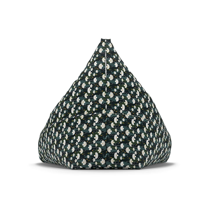 Scandi Dark Floral Bean Bag Cover, Small Pattern
