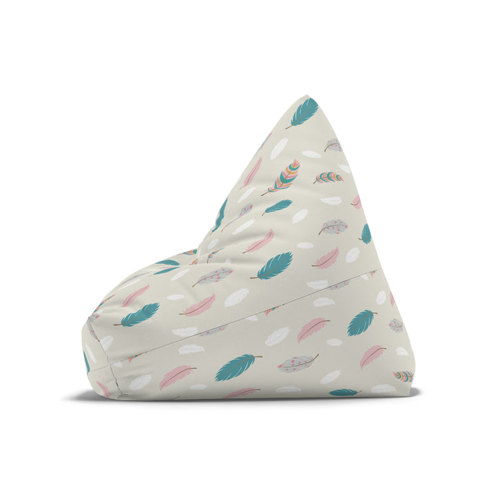 Boho Chic Feathers Bean Bag Chair Cover
