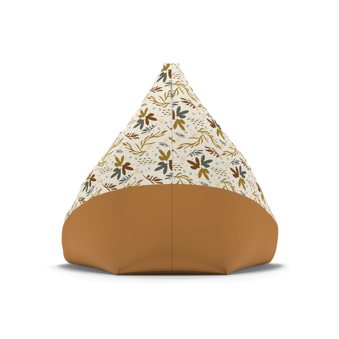 Scandi Botanic Print Bean Bag Chair Cover