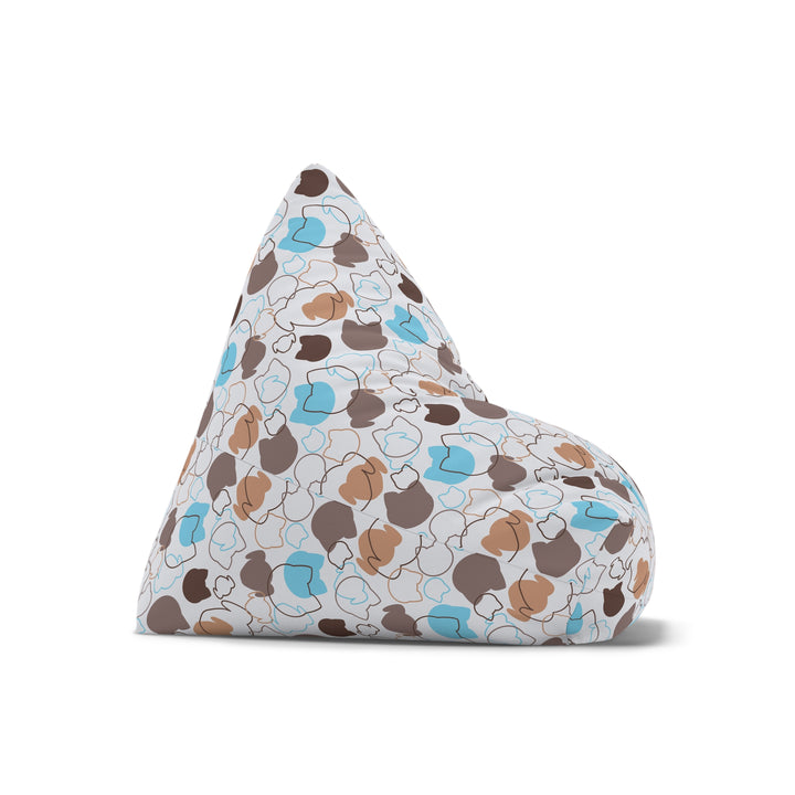 Whiskers & Wiggles Bean Bag Cover, White