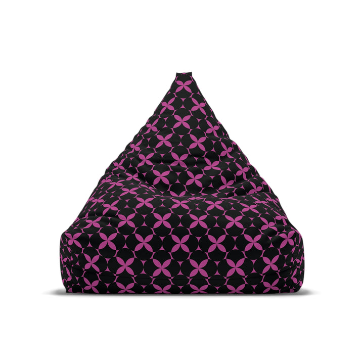 Petal Pulse – Pink & Black Geometric, Large Pattern