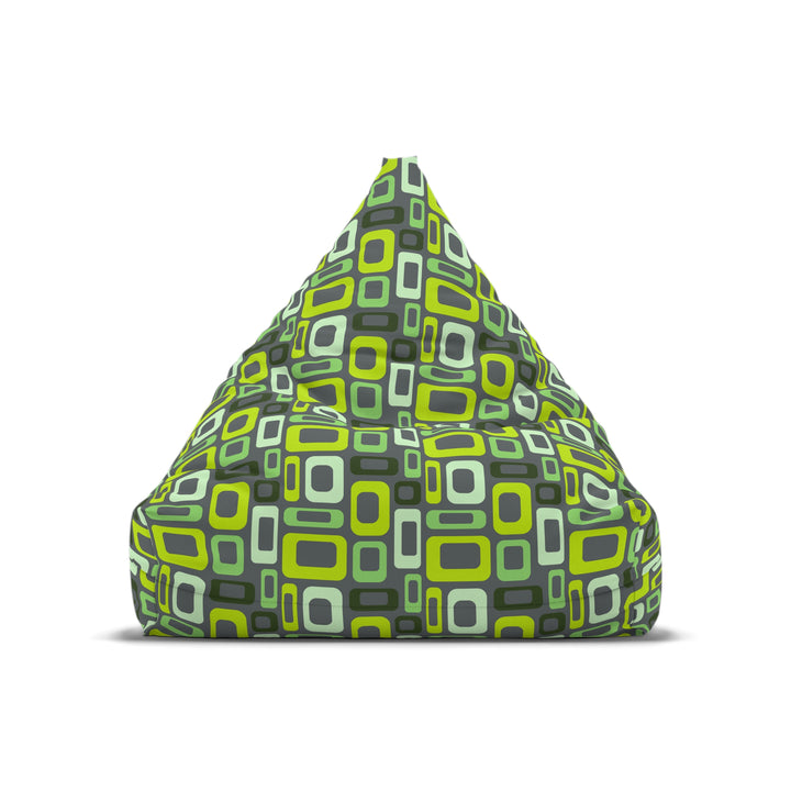 Lime and green modular bean bag chair cover