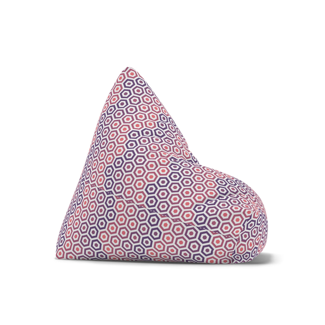 Sugar Plum Hex - Retro Boho Bean Bag Cover, S