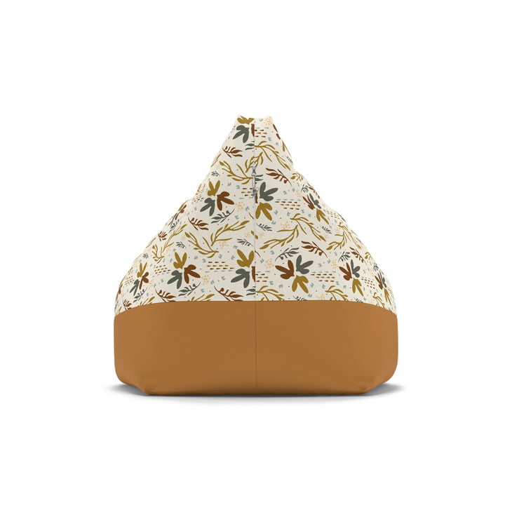 Scandi Botanic Print Bean Bag Chair Cover