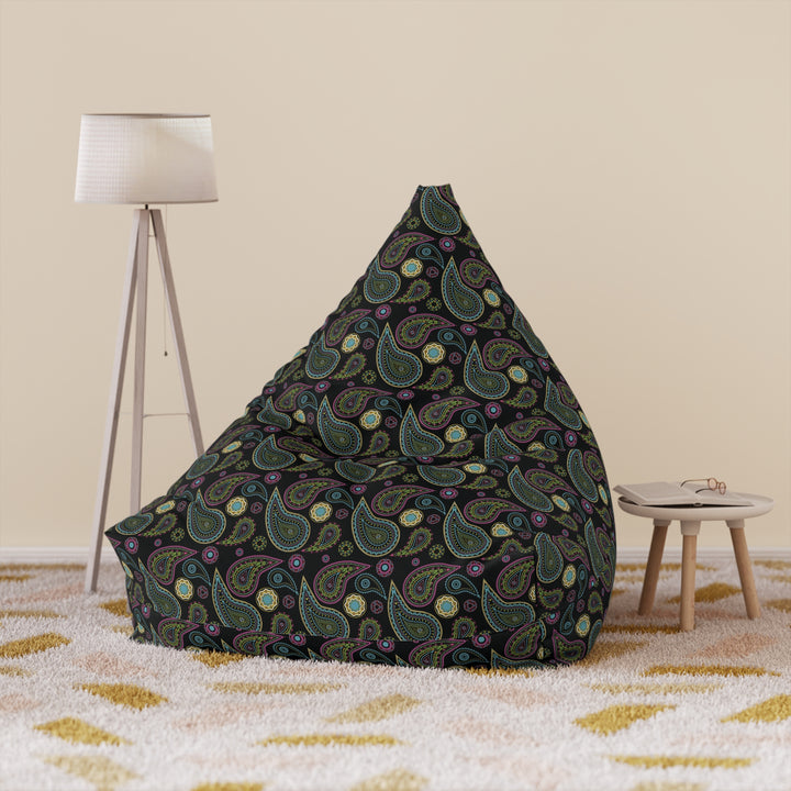 Boho Bloom - Midnight Paisley Bean Bag Chair Cover