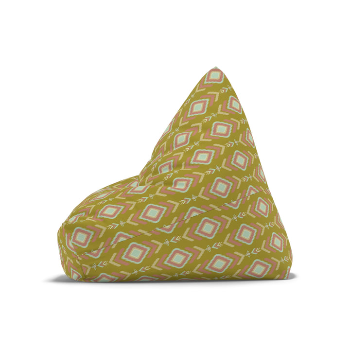 Indian Summer Mustard Green Boho Bean Bag Cover