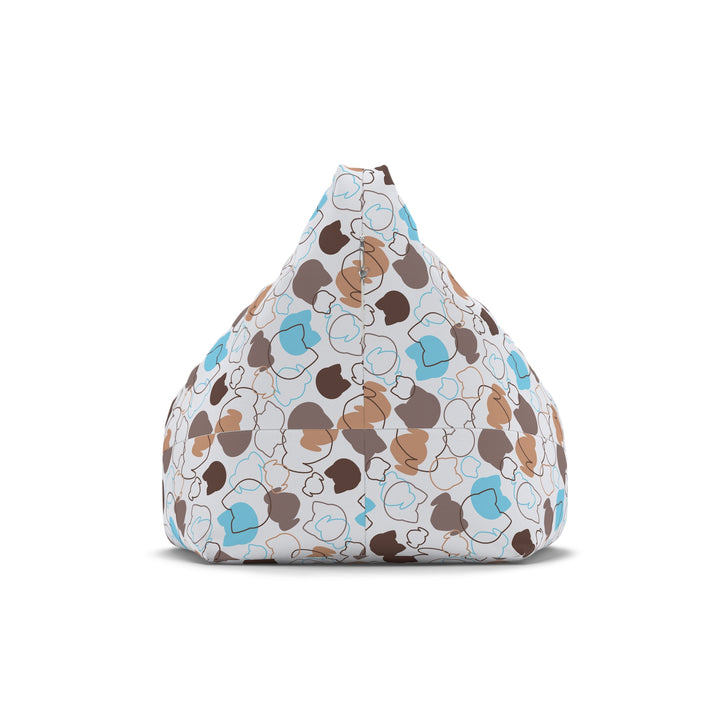 Whiskers & Wiggles Bean Bag Cover, White
