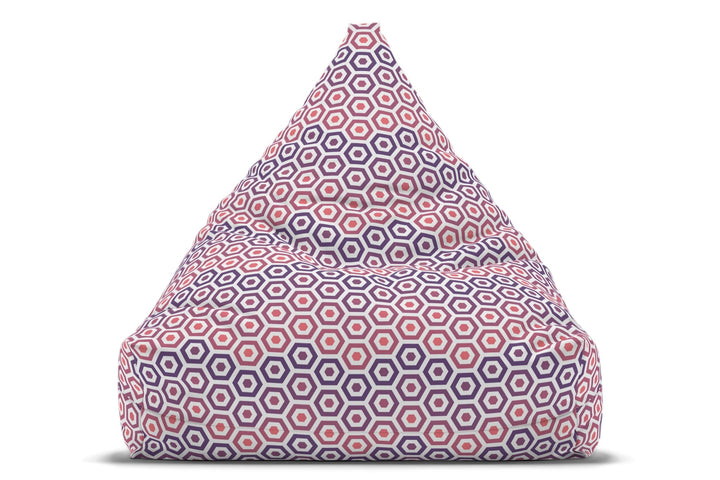 Sugar Plum Hex - Retro Boho Bean Bag Cover, S