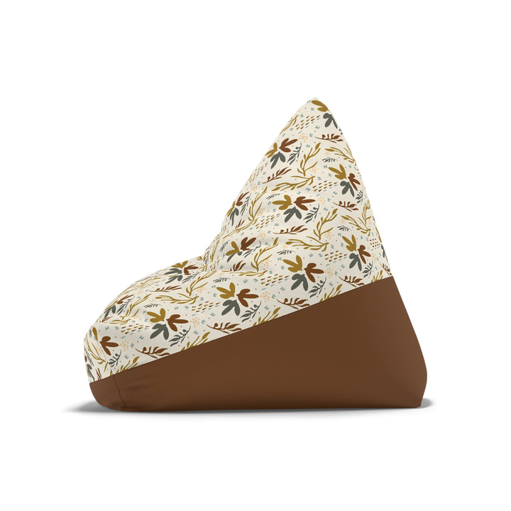 Scandi Botanic Print Bean Bag Chair Cover