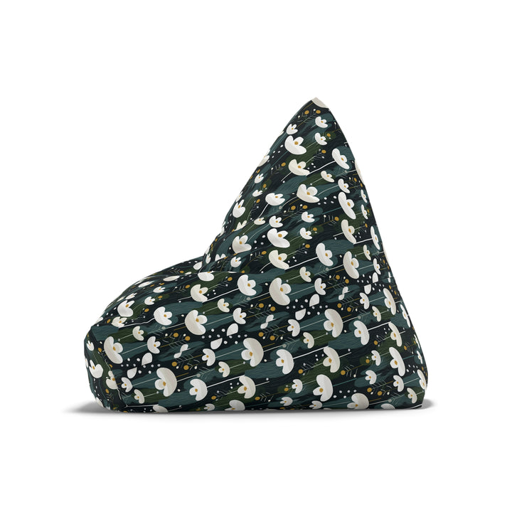 Scandi Dark Floral Bean Bag Cover, Large Pattern