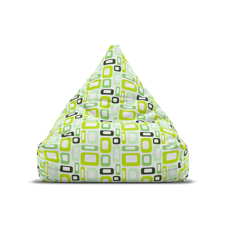Lime and green modular bean bag chair cover