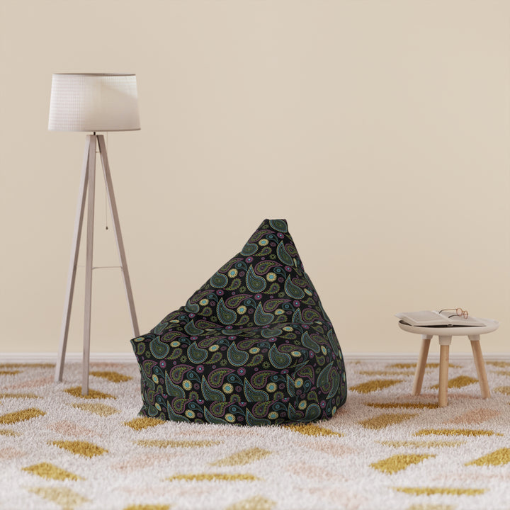Boho Bloom - Midnight Paisley Bean Bag Chair Cover
