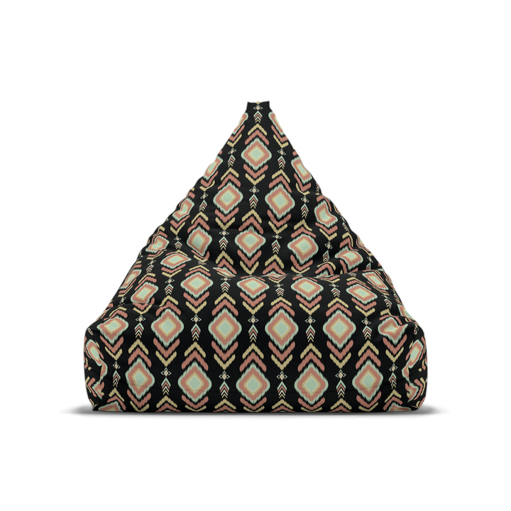 Indian Summer Black Boho Bean Bag Chair Cover