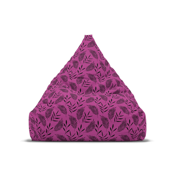Tropic Blush – Pink & Black Bean Bag Chair Cover