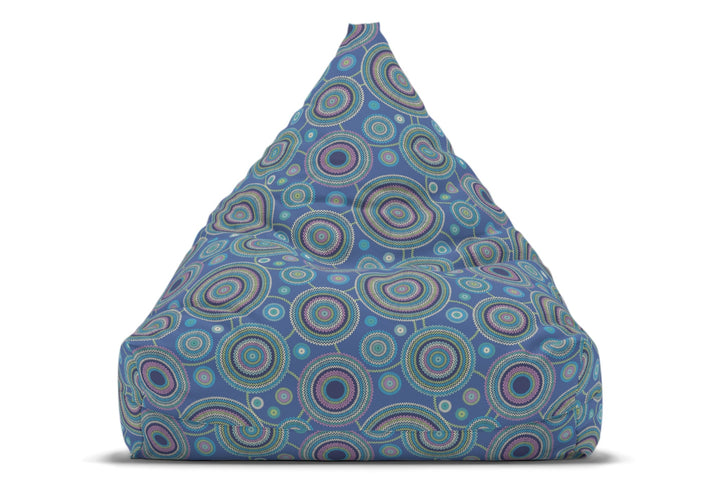 Zigzag Zen - Colorful Wheels Bean Bag Chair Cover