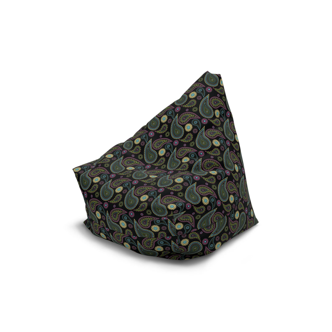 Boho Bloom - Midnight Paisley Bean Bag Chair Cover