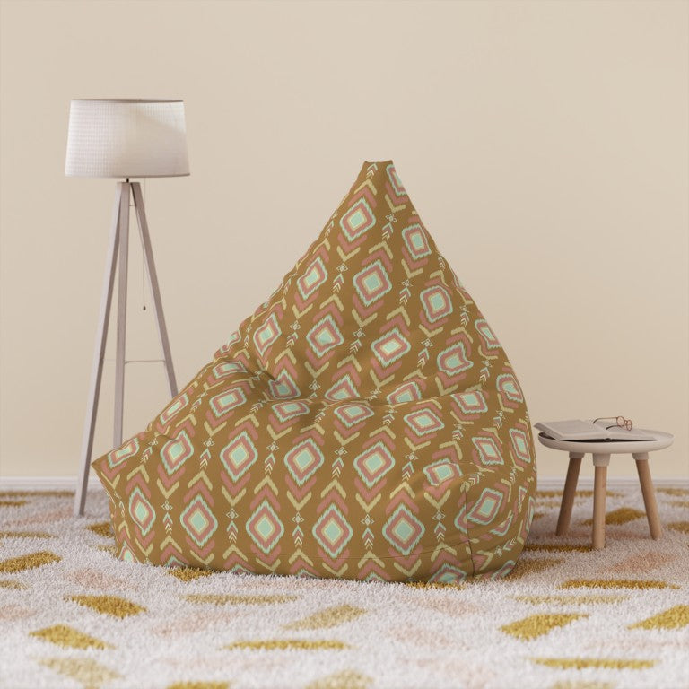 Indian Summer Beige Boho Bean Bag Cover