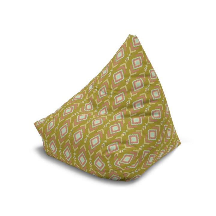 Indian Summer Mustard Green Boho Bean Bag Cover