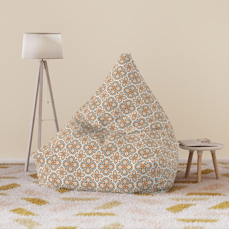 Moroccan Tile-inspired Bean Bag Chair Cover