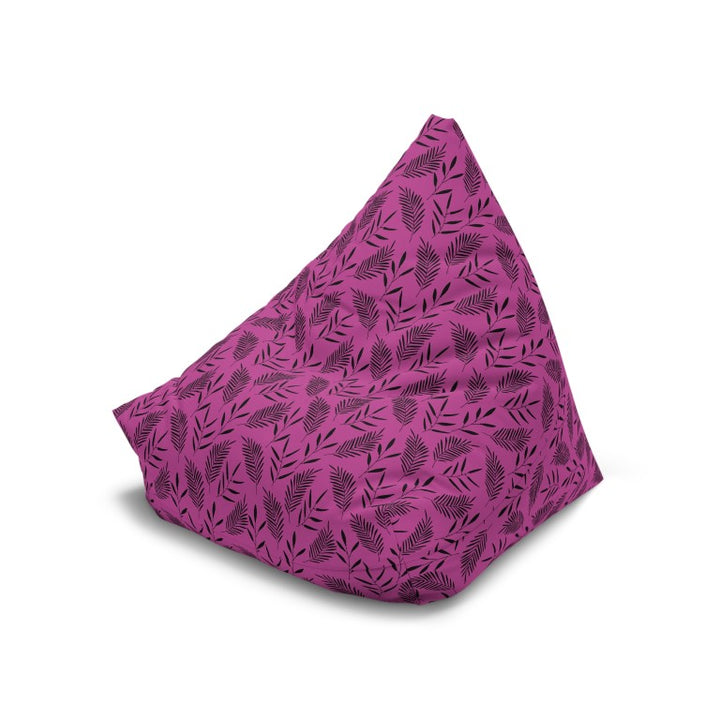 Tropic Blush – Pink & Black Bean Bag Chair Cover
