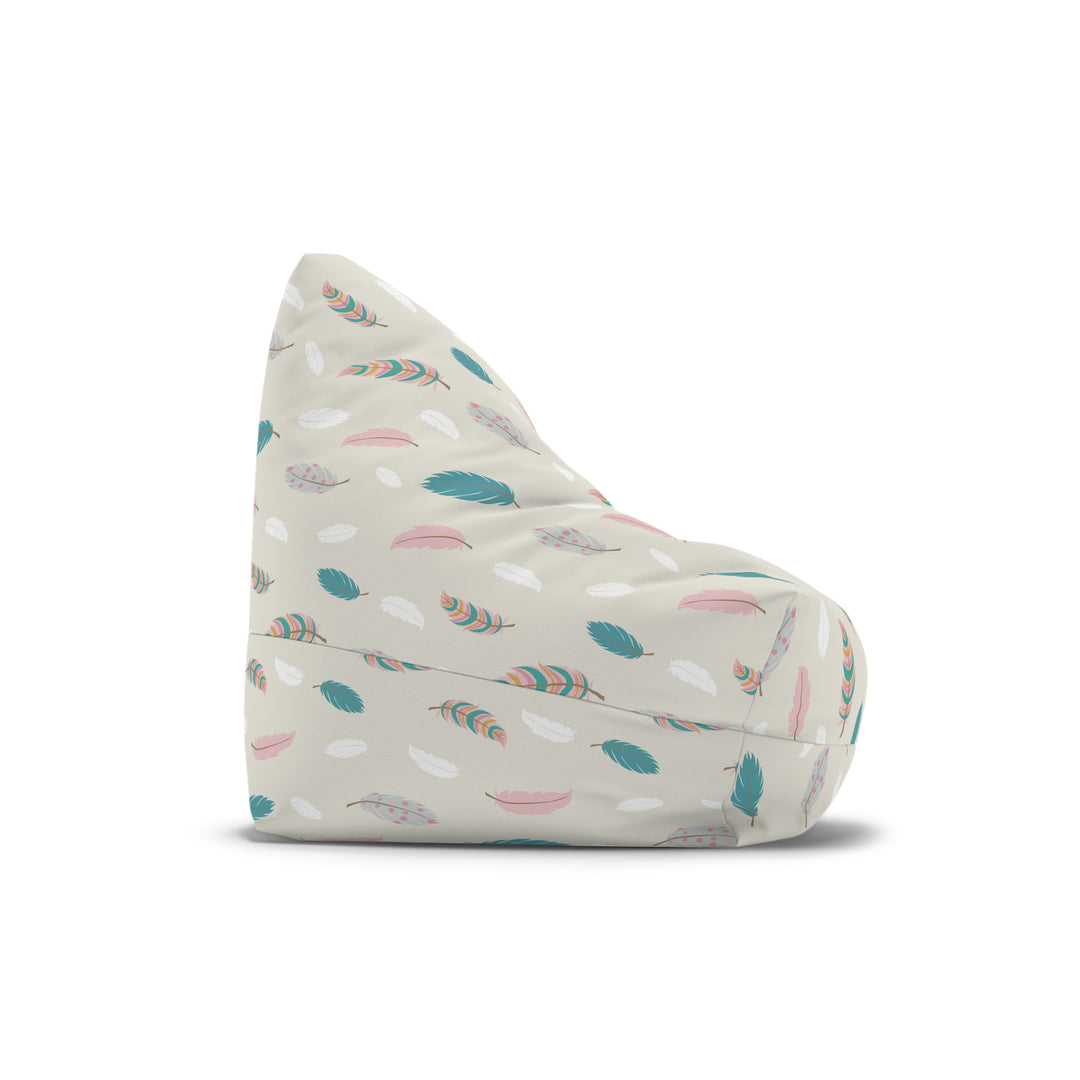 Boho Chic Feathers Bean Bag Chair Cover