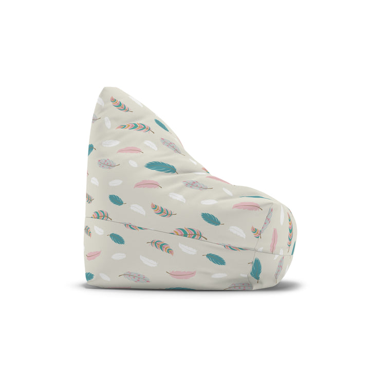 Boho Chic Feathers Bean Bag Chair Cover