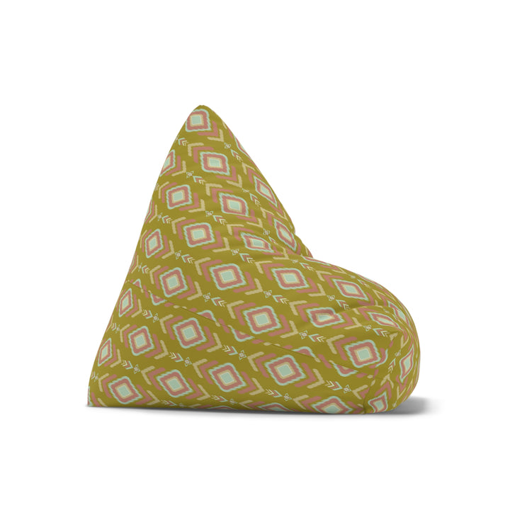 Indian Summer Mustard Green Boho Bean Bag Cover