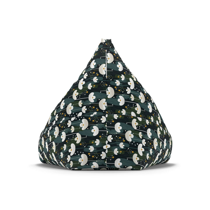 Scandi Dark Floral Bean Bag Cover, Large Pattern