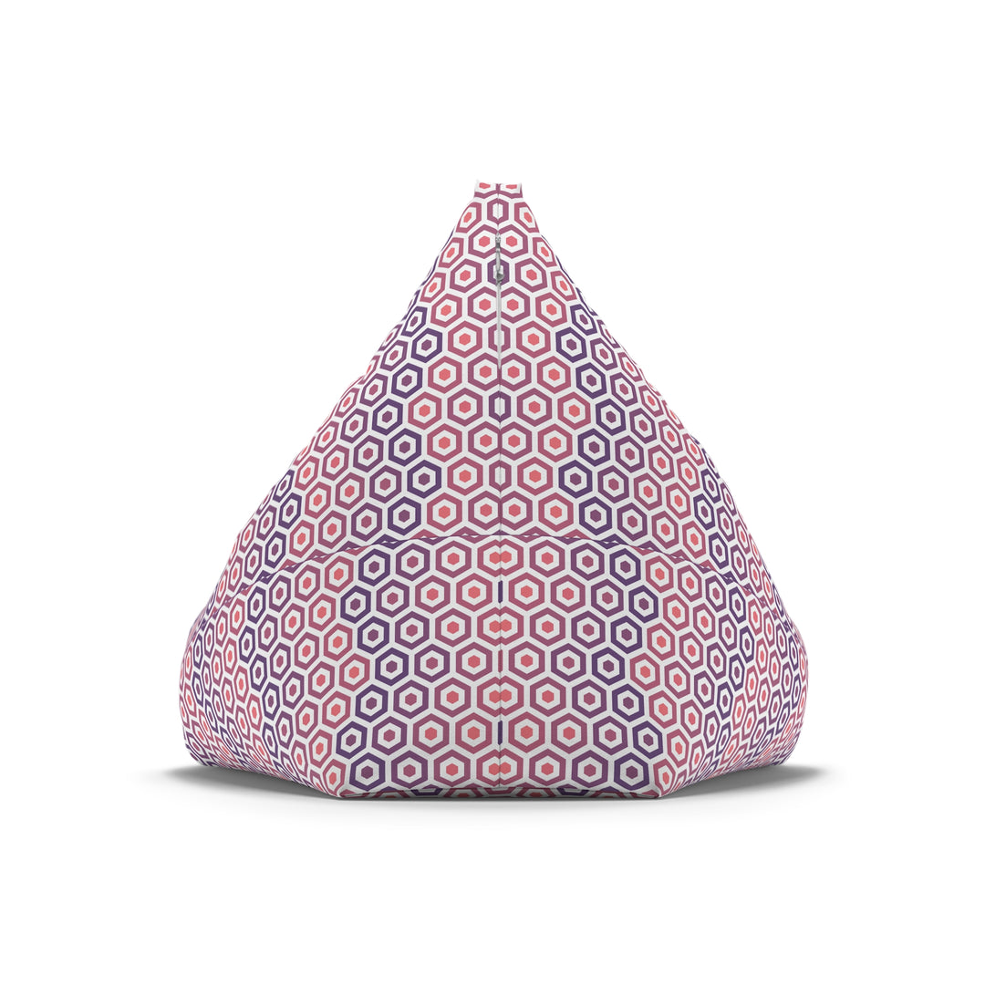 Sugar Plum Hex - Retro Boho Bean Bag Cover, S