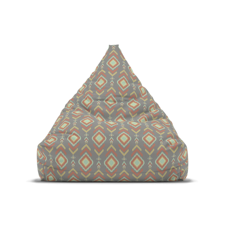 Indian Summer Light Gray Boho Bean Bag Chair Cover