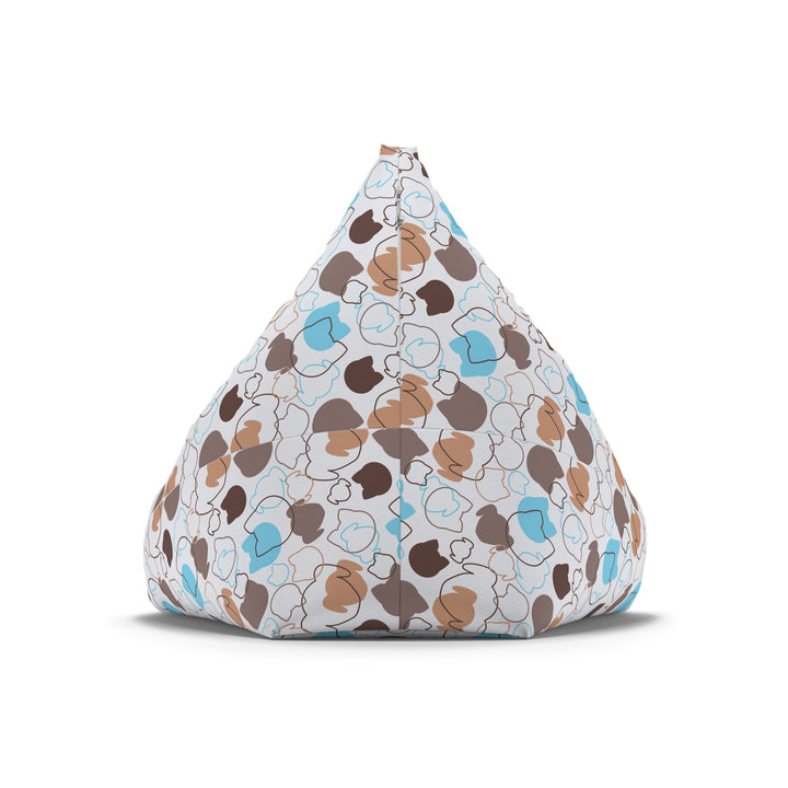 Whiskers & Wiggles Bean Bag Cover, White