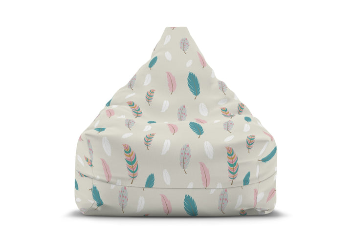 Boho Chic Feathers Bean Bag Chair Cover