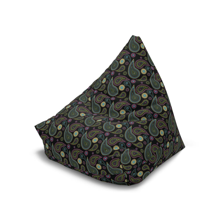 Boho Bloom - Midnight Paisley Bean Bag Chair Cover