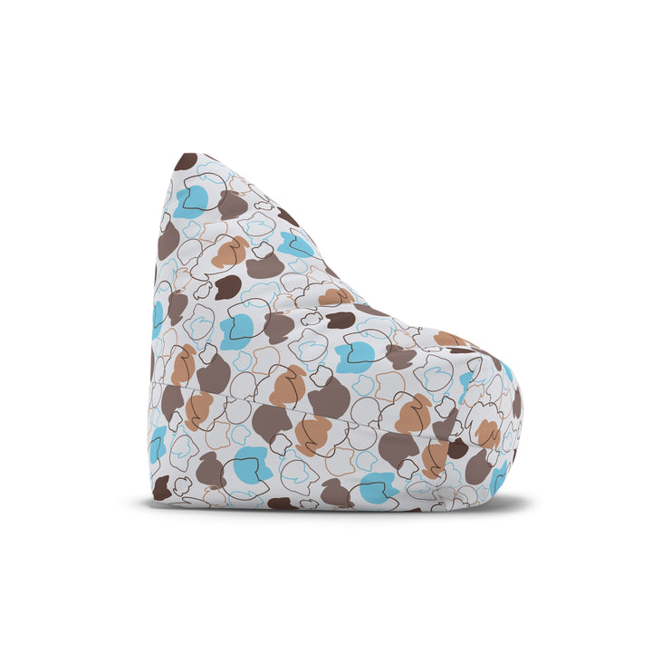 Whiskers & Wiggles Bean Bag Cover, White