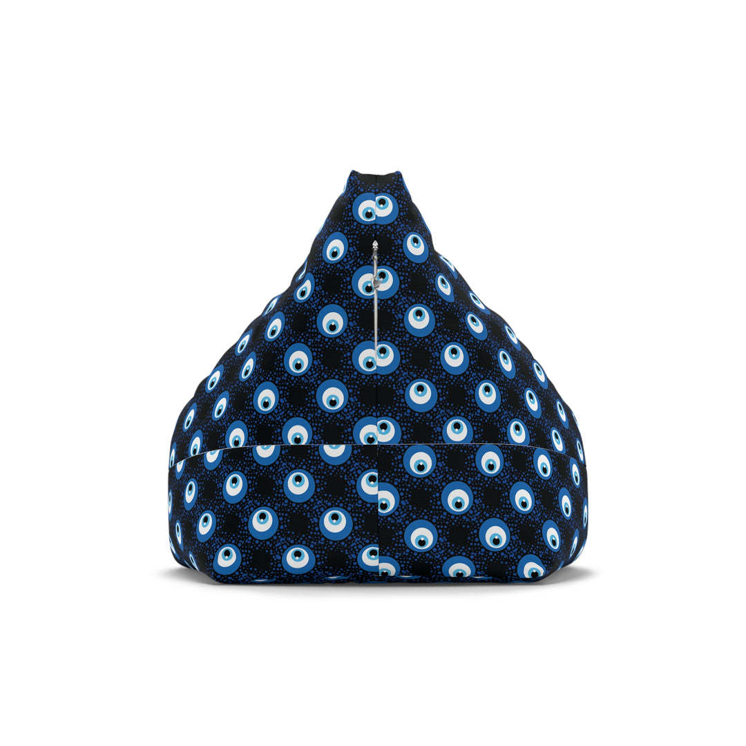 Mystic Gaze-Protective Evil Eye Black Bean Bag Cover