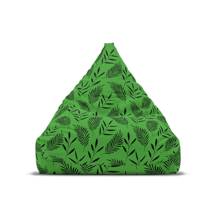 Botanic Zen – Green Leaf Print Bean Bag Cover