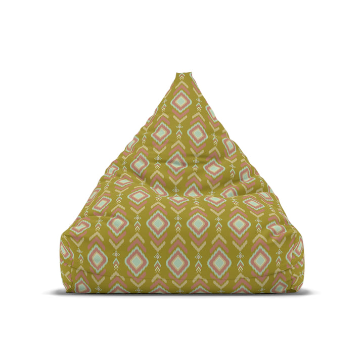 Indian Summer Mustard Green Boho Bean Bag Cover