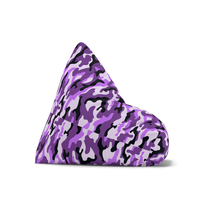 Bold camouflage bean bag cover for veterans and gamers
