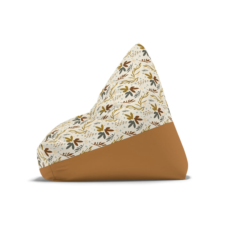 Scandi Botanic Print Bean Bag Chair Cover