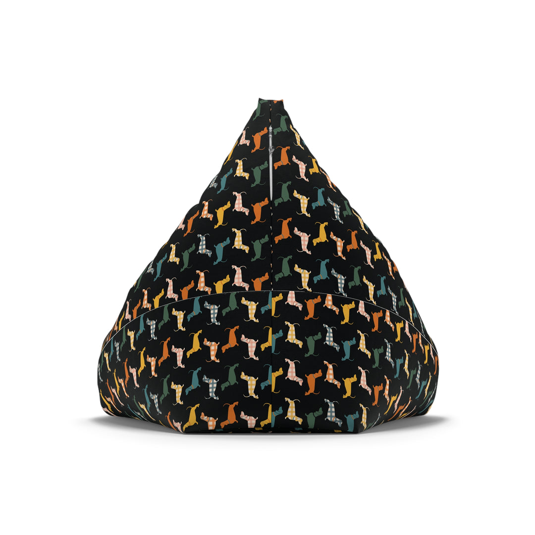 Beagle Parade Bean Bag Chair Cover, Large Pattern