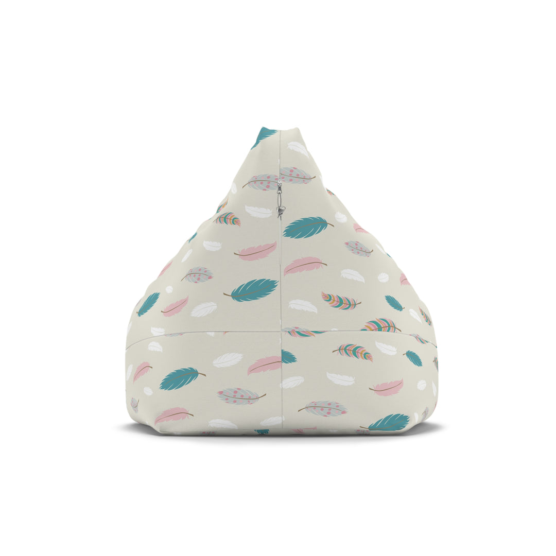Boho Chic Feathers Bean Bag Chair Cover