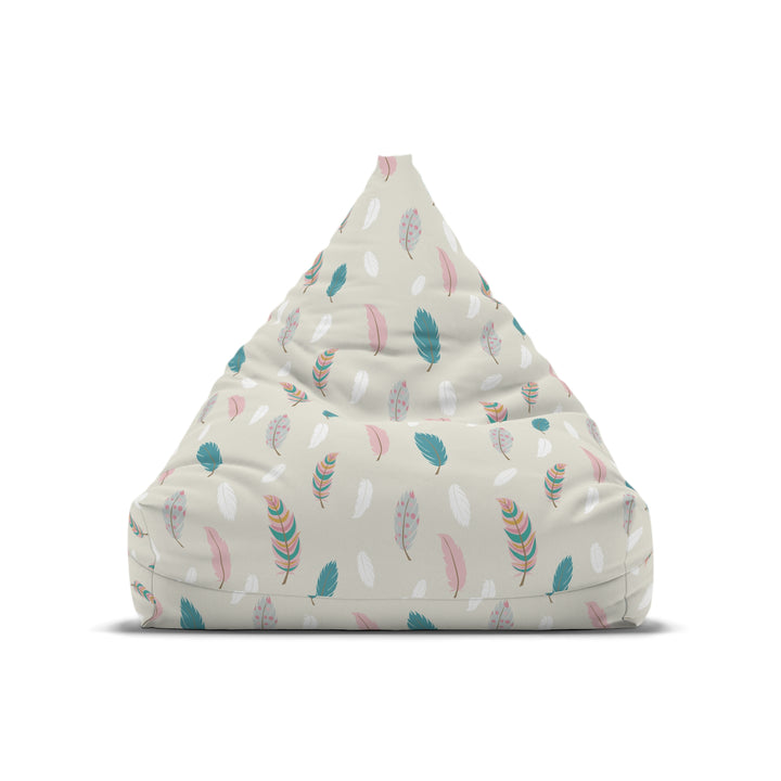 Boho Chic Feathers Bean Bag Chair Cover