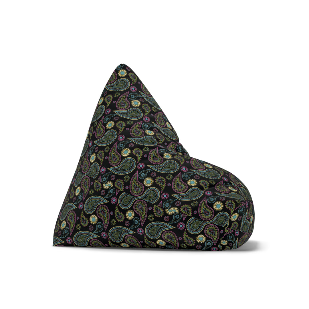 Boho Bloom - Midnight Paisley Bean Bag Chair Cover