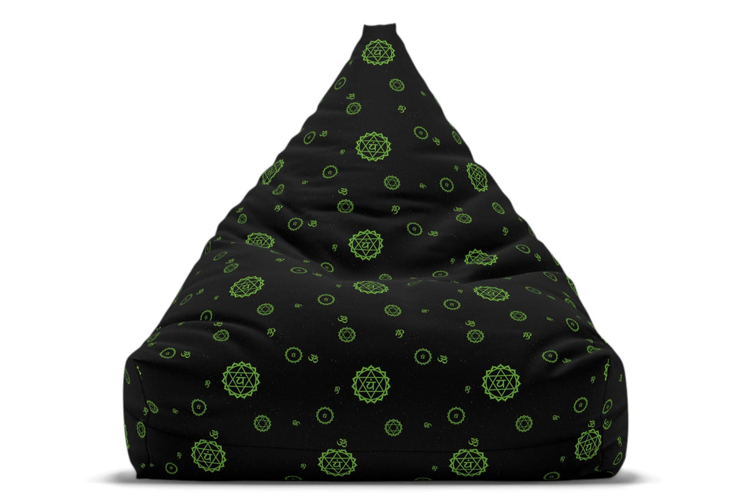 Heart Chakra Bean Bag Chair Cover, meditation cushion, yoga room decor