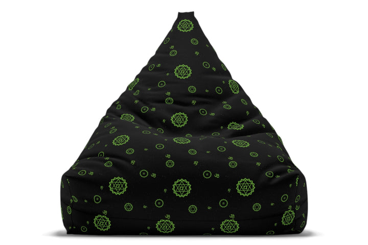 Heart Chakra Bean Bag Chair Cover, meditation cushion, yoga room decor