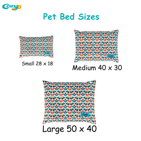 pet bed size chart dog bed