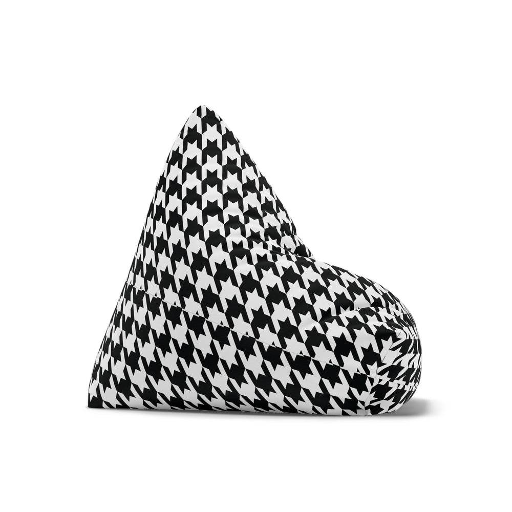 Urban Pepita Chic Bean Bag chair, black and white modern lounger