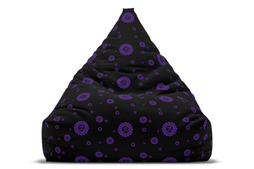 crouwn Chakra Bean Bag Chair Cover, meditation cushion, yoga room decor