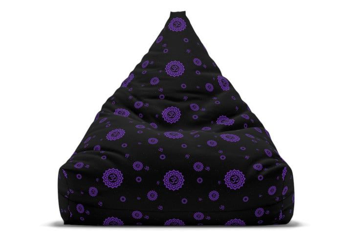 crouwn Chakra Bean Bag Chair Cover, meditation cushion, yoga room decor
