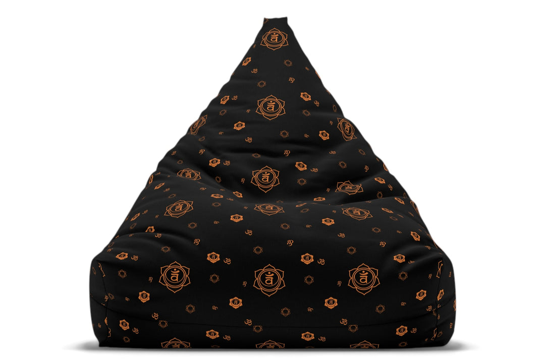 sacral Chakra Bean Bag Chair Cover, meditation cushion, yoga room decor